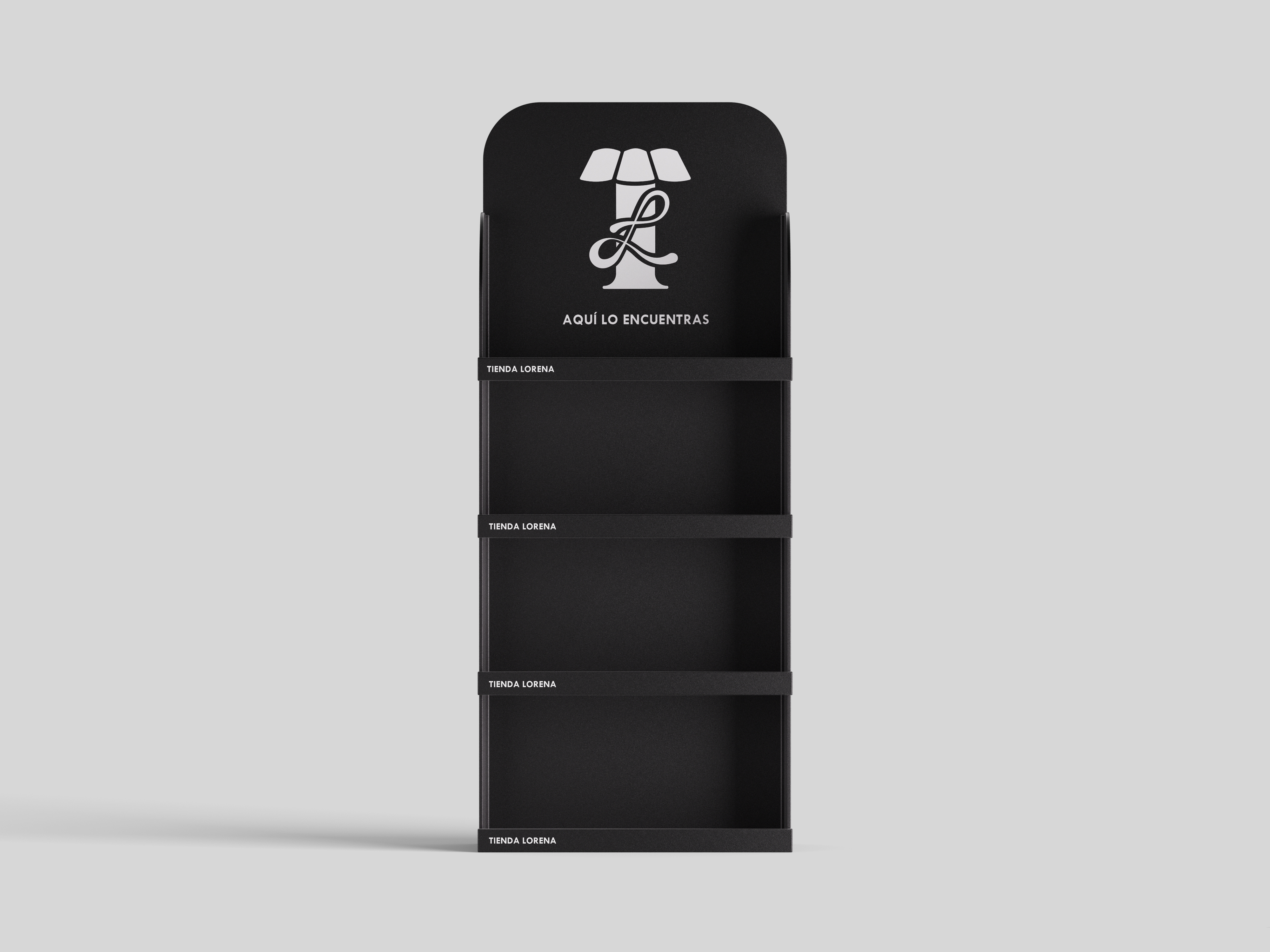 Identidad visual integral y retail branding para Tienda Lorena